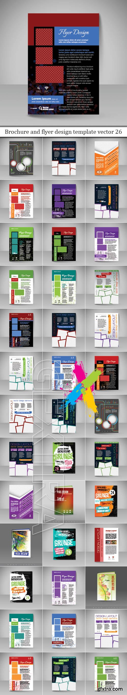 Brochure and flyer design template vector 26