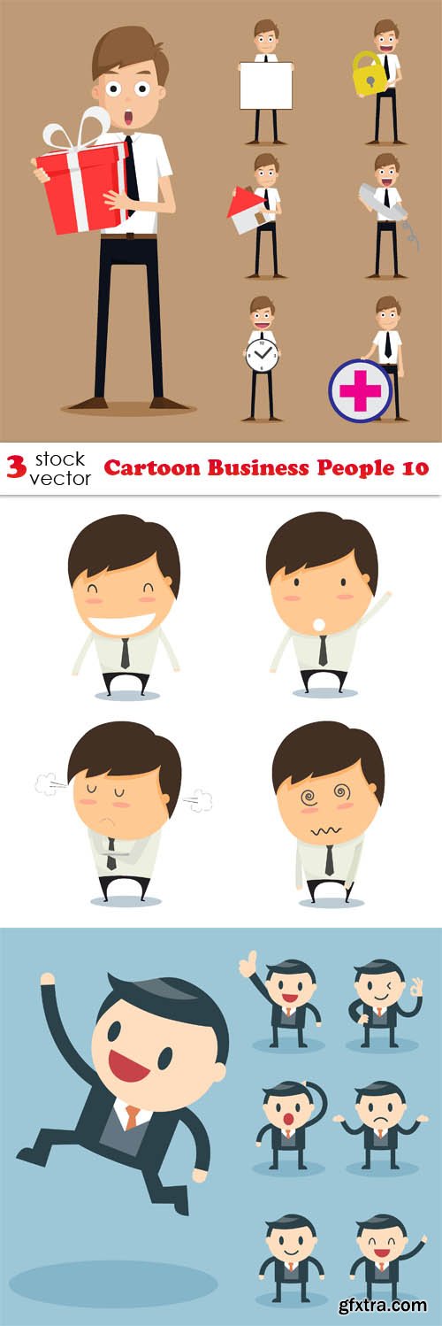 Vectors - Cartoon Business People 10