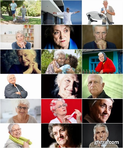 Collection of old aged people happy grandmother grandfather 25 HQ Jpeg