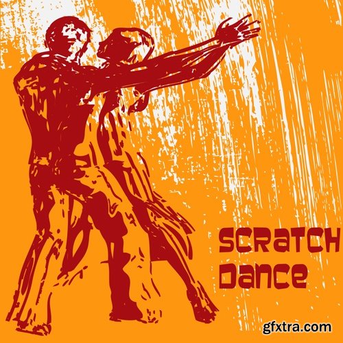 Collection of vector image flyer banner poster Country Dance 25 EPS