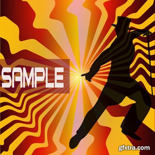 Collection of vector image flyer banner poster Country Dance 25 EPS