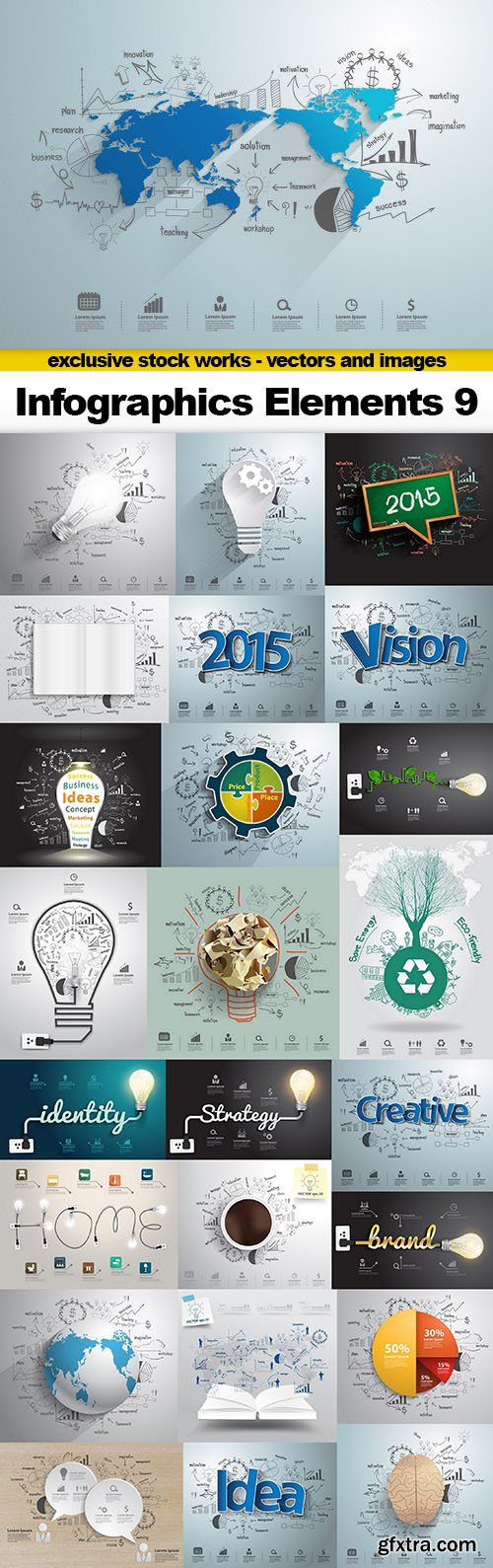 Infographics Vector Elements 9 - 25xEPS