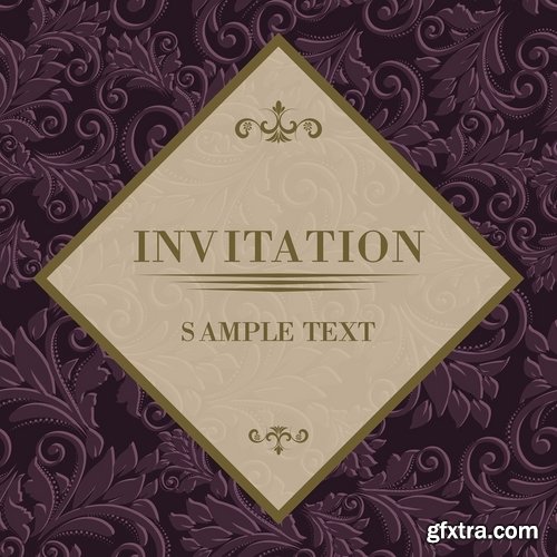 Collection of vector banner picture card flyer poster invitation card 25 EPS