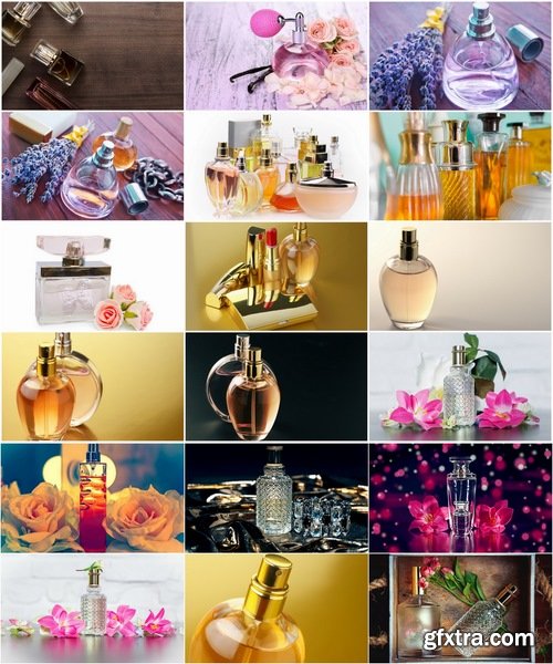 Collection of luxury women's perfume perfumes scent bottle 25 HQ Jpeg