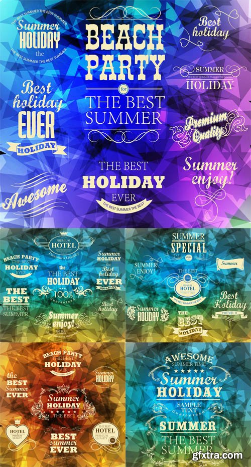 Elements for Summer Holidays Vector Set