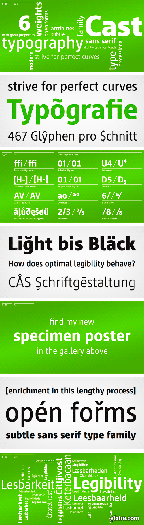 Cast Font Family