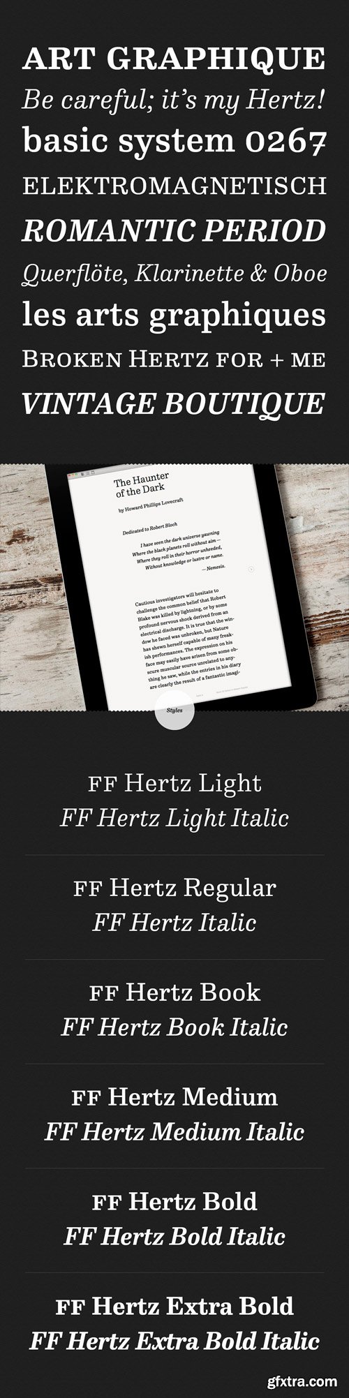 FF Hertz Font Family