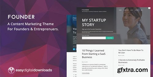 ThemeForest - Founder v1.0 - A Content Marketing WordPress Theme - 11896477