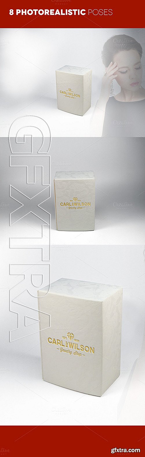 CM - Embossed Golden Logo on Box Mockups 338778