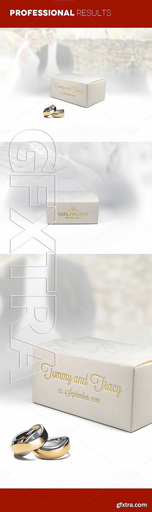 CM - Embossed Golden Logo on Box Mockups 338778