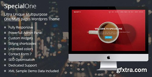 ThemeForest - SpecialOne v1.0 - Responsive One Page Multi-Purpose Theme - 11424165