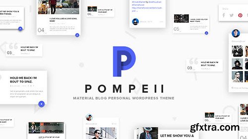 ThemeForest - Pompeii v1.0 - Material Blog, Personal WordPress Theme - 12072756