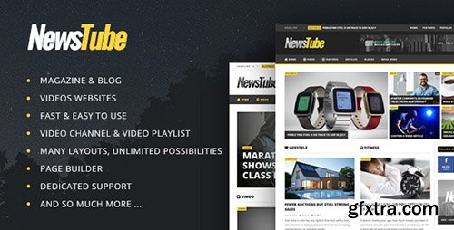 ThemeForest - NewsTube v1.0 - Magazine Blog & Video - 12132780