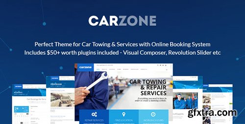 ThemeForest - Car Zone v1.0 - Towing & Repair WordPress Theme - 11907661