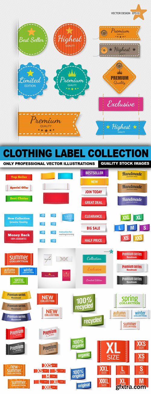 Clothing Label Collection - 25 Vector