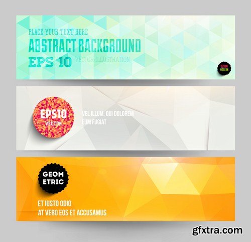 Abstract Banners Collection #23 - 15 Vectors