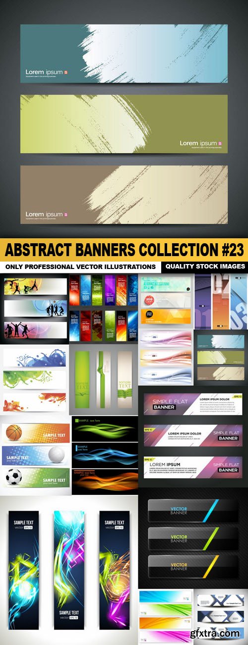 Abstract Banners Collection #23 - 15 Vectors