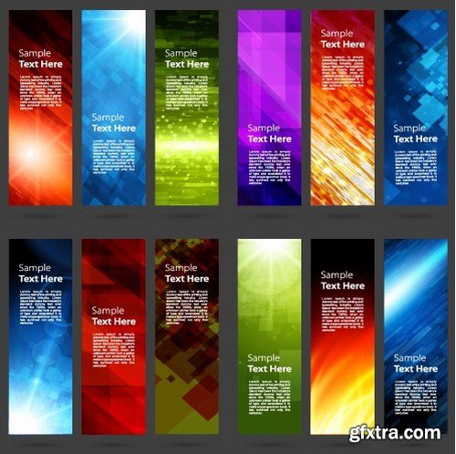 Abstract Banners Collection #23 - 15 Vectors