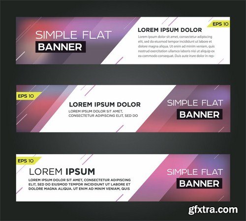 Abstract Banners Collection #23 - 15 Vectors