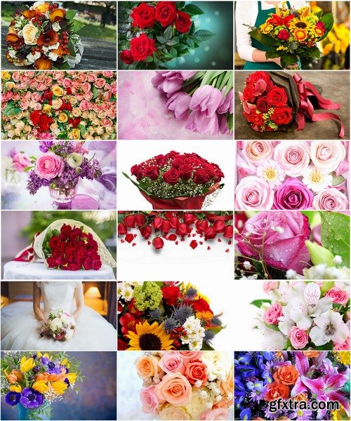 Collection the rose bouquet of flowers 25 HQ Jpeg