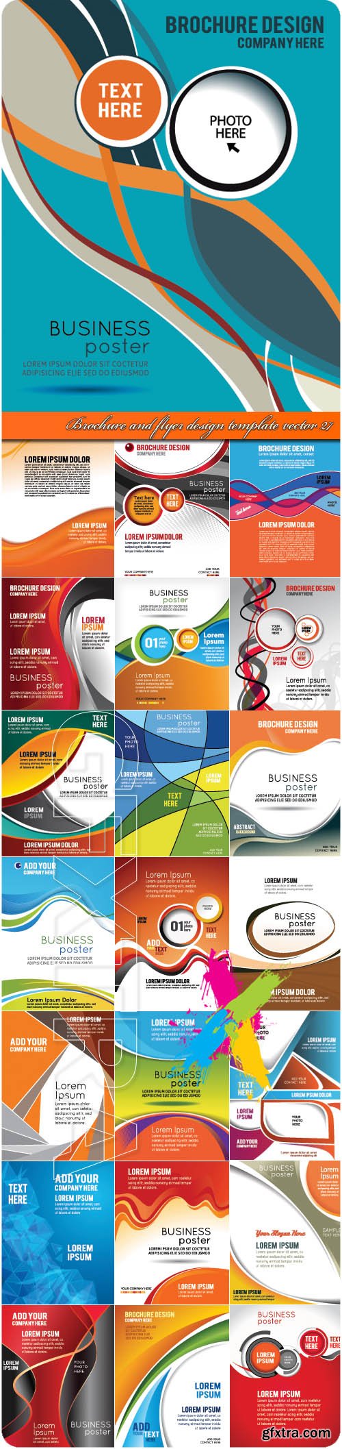 Brochure and flyer design template vector 27