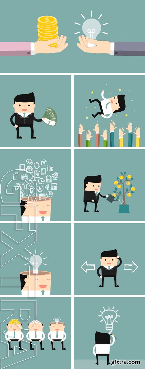 Stock Vectors - Business situation. Concept of success. Vector illustration