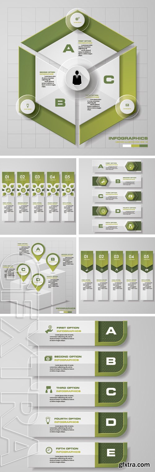 Stock Vectors - Design clean number banners template graphic or website layout. Vector