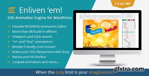 CodeCanyon - Enliven 'em! v1.4 - SVG Animation Engine for WordPress - 9666605