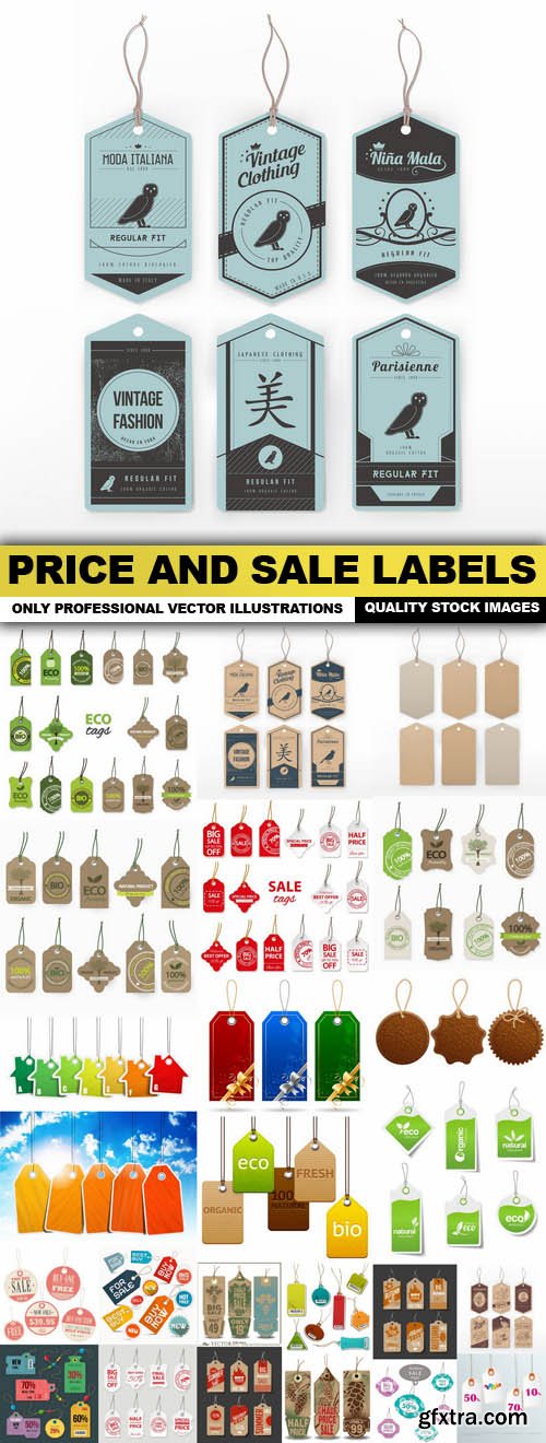 Price And Sale Labels - 25 Vector