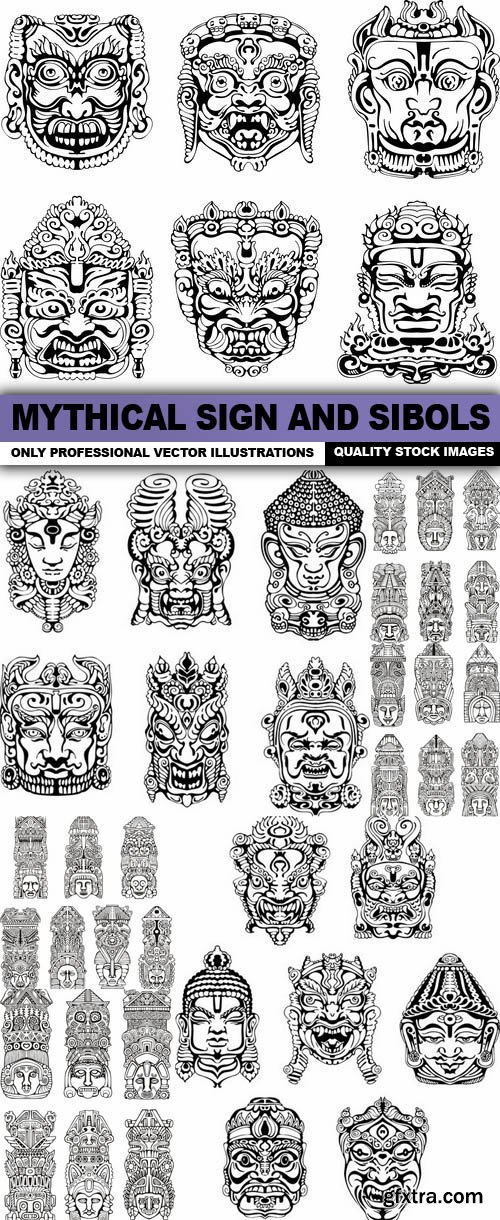 Mythical Sign And Sibols - 8 Vector