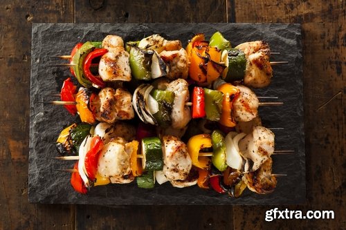 Collection of vegetables baked eggplant pepper tomato barbecue grill 25 HQ Jpeg