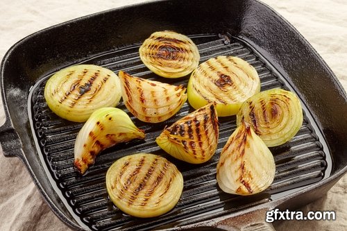 Collection of vegetables baked eggplant pepper tomato barbecue grill 25 HQ Jpeg