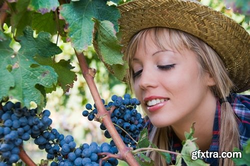 Collection beautiful girl woman with grape berry 25 HQ Jpeg