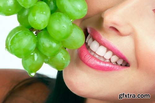 Collection beautiful girl woman with grape berry 25 HQ Jpeg