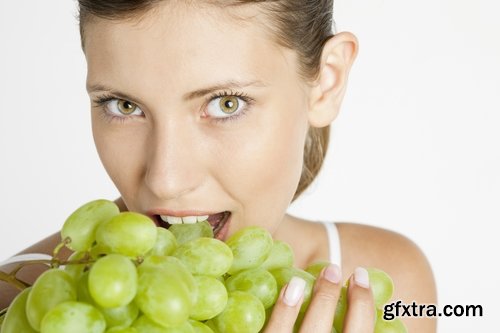 Collection beautiful girl woman with grape berry 25 HQ Jpeg