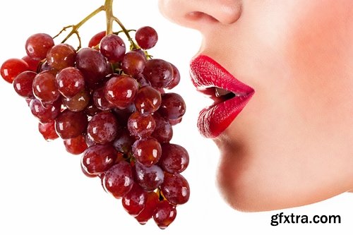 Collection beautiful girl woman with grape berry 25 HQ Jpeg