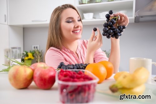 Collection beautiful girl woman with grape berry 25 HQ Jpeg