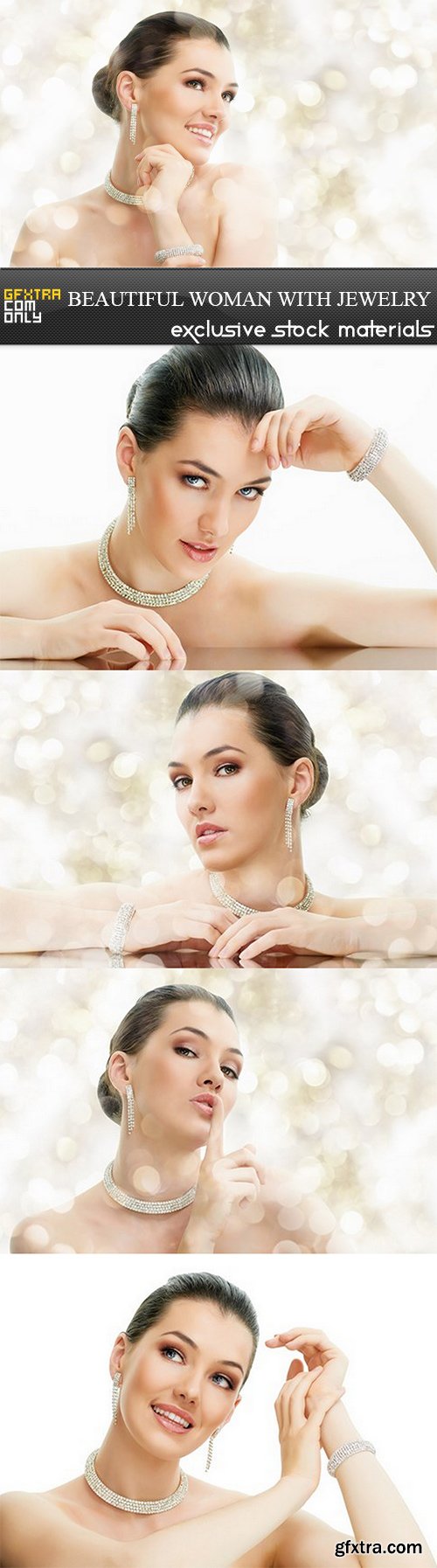 Beautiful Woman with Jewelry - 5 UHQ JPEG