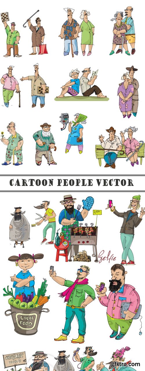 Cartoon people vector