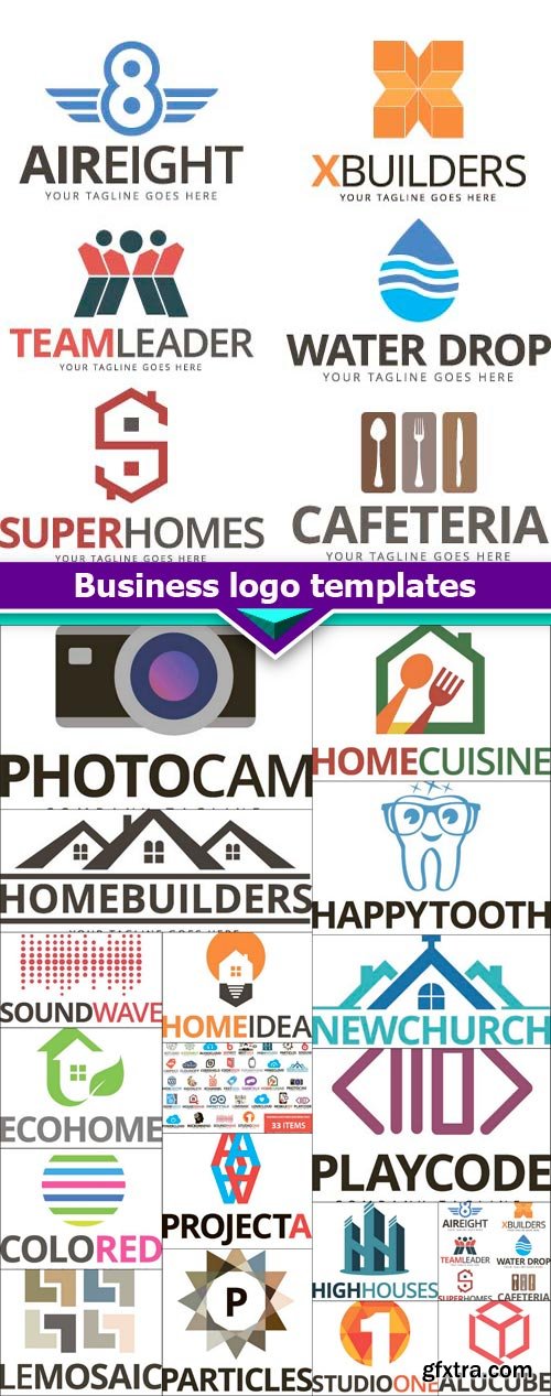 Business logo templates 18X EPS