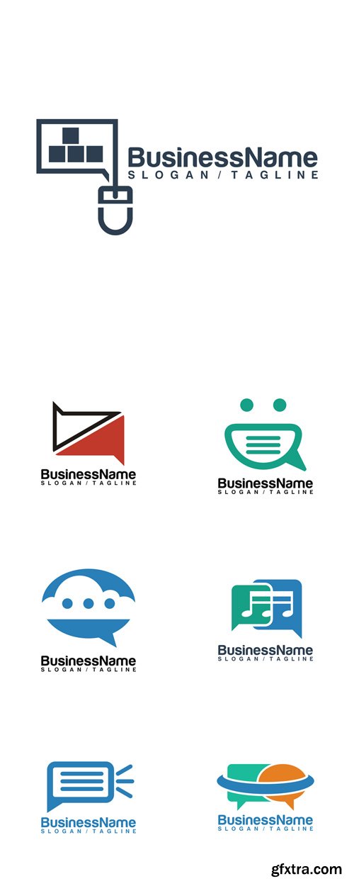 7 Business Logos Vector Set