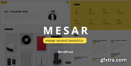 ThemeForest - Mesar v1.0 - Onepage Personal/Portofolio WordPress Theme - 11869417