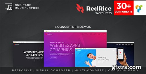 ThemeForest - RedRice v1.0 - WordPress One-Page Multipurpose Theme - 12015320