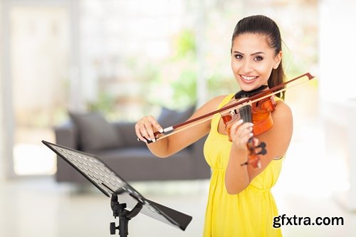 Collection girl woman with violin music musician violinist 25 HQ Jpeg