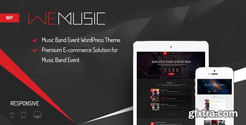 ThemeForest - WeMusic v1.0.0 - Music Band Event WordPress Theme - 12251286