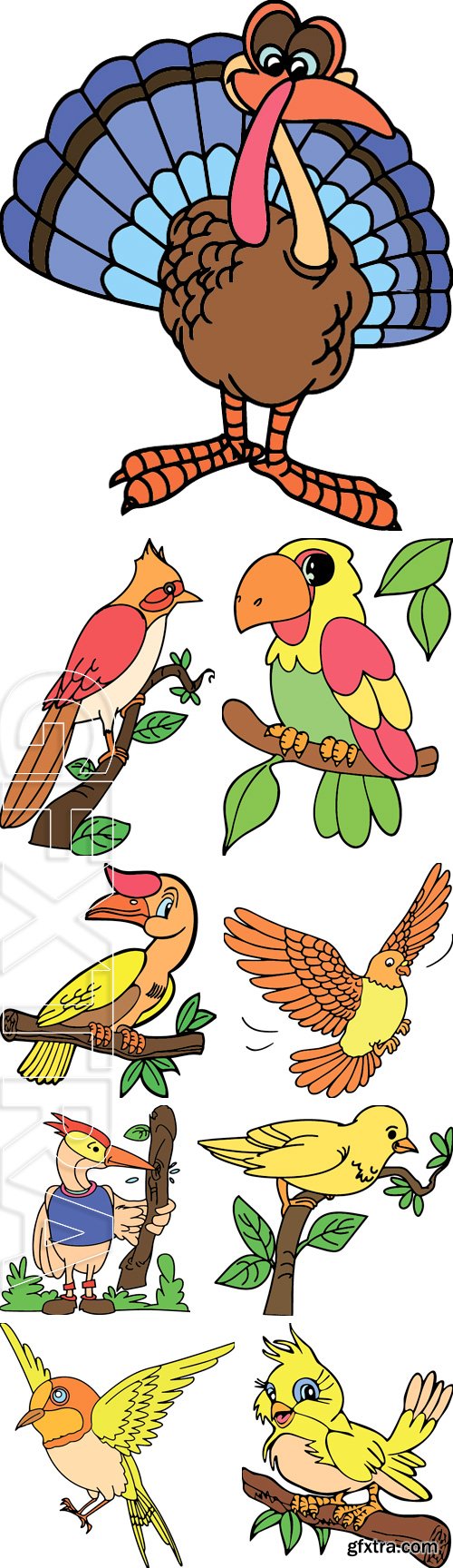 Stock Vectors - Collection Bird