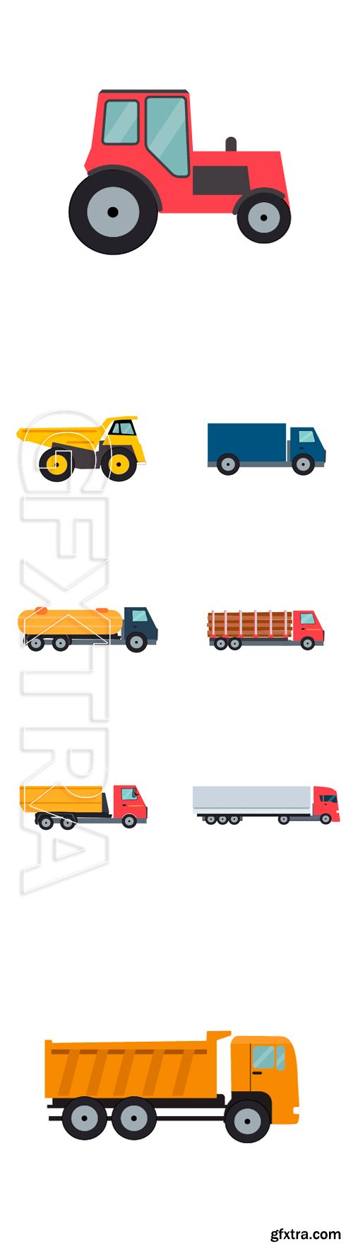 Stock Vectors - Flat Truck Vector Illustration