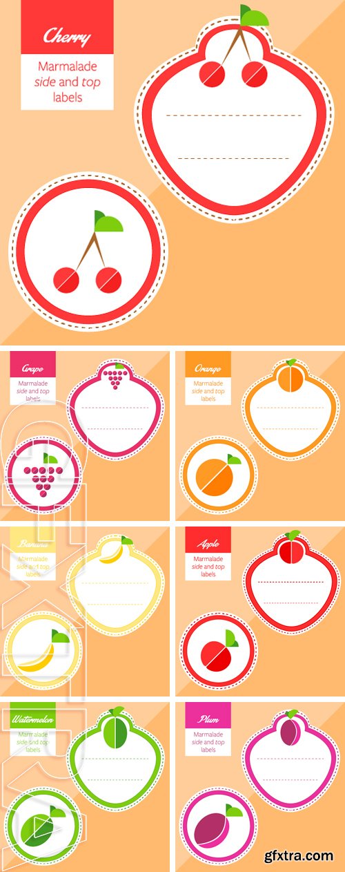 Stock Vectors - Fruit, label graphic