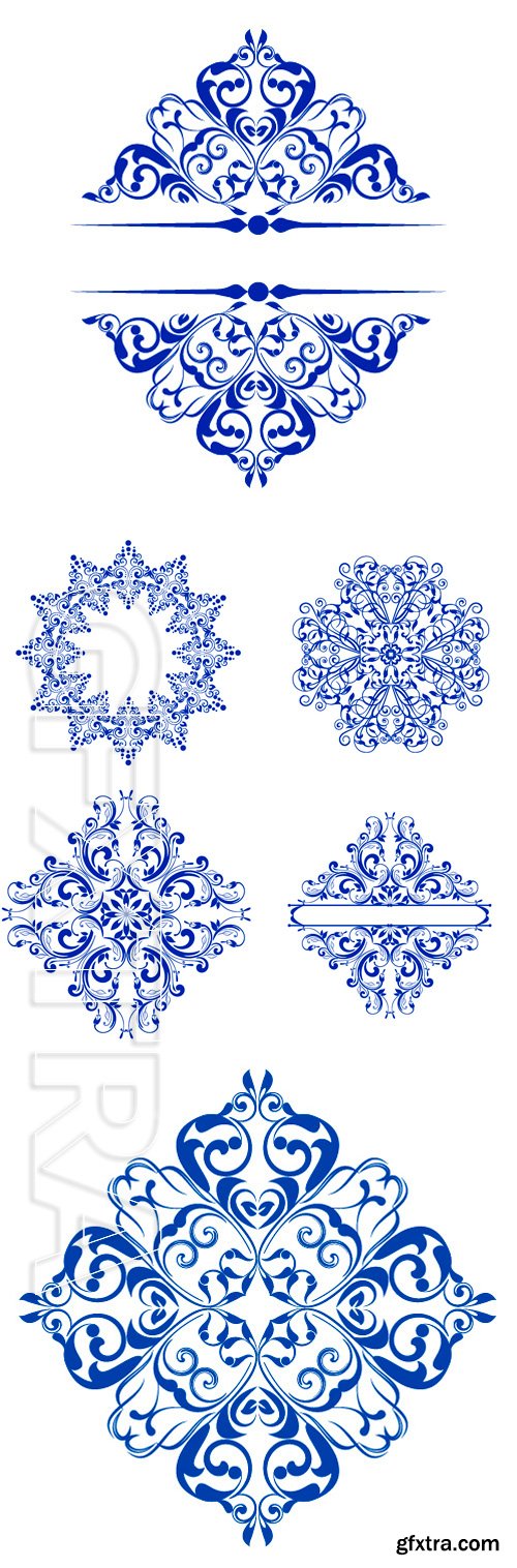 Stock Vectors - Ornamental floral element for design