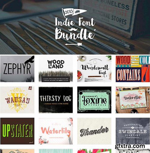 Envato Indie Font Bundle (72 handcrafted fonts) $1300